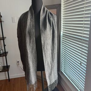 Unbranded Women's Grey and Silver Scarf-wraps
